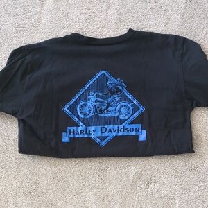 Harley-Davidson Kids Black Tee with Blue Graphic